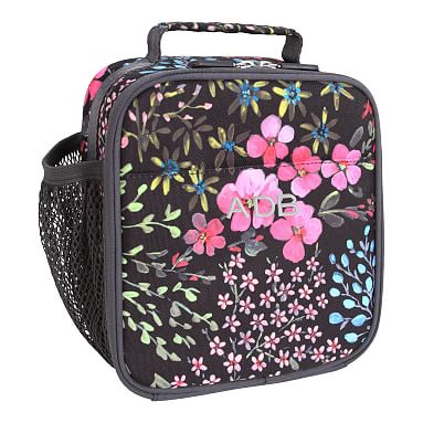 Gear-Up Wildflowers Black Lunch Box | Pottery Barn Teen