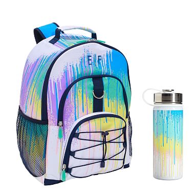 Gear-Up Drip Painting Blue Glow-in-the-Dark Backpack