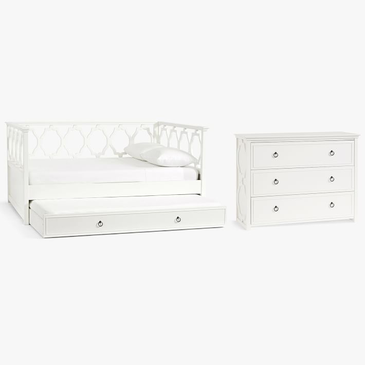 Elsie Daybed with Trundle & 3Drawer Dresser Set Pottery Barn Teen