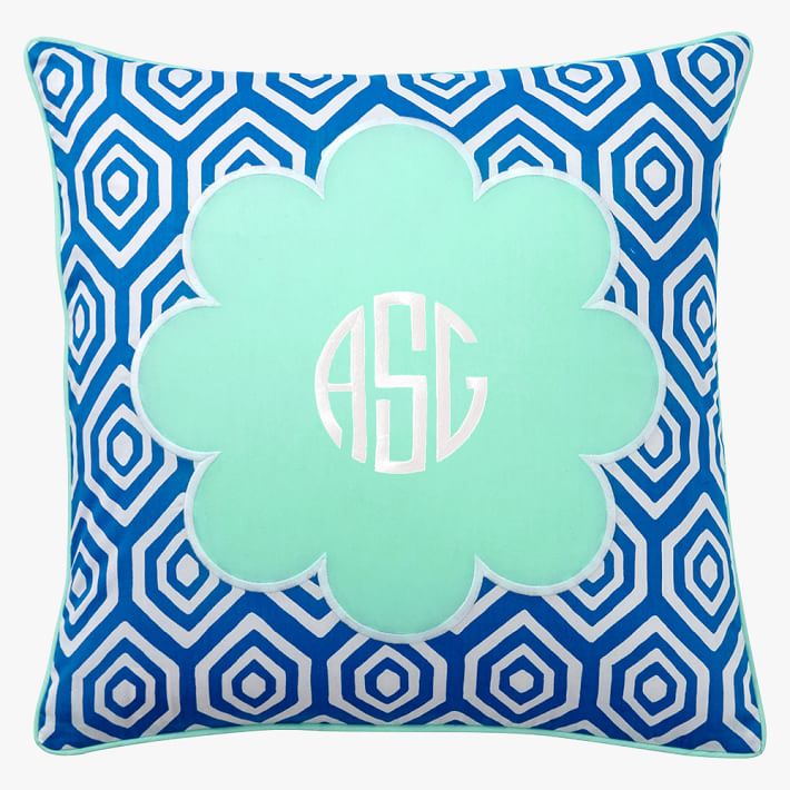 Mix & Match Daisy Monogram Pillow Cover Pottery Barn Teen