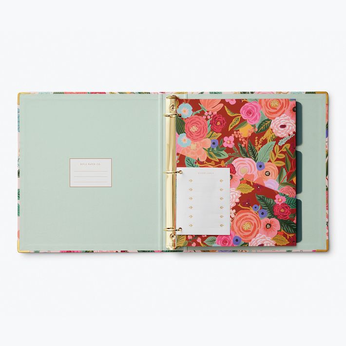 Rifle Paper Co. Garden Party Classic Binder Pottery Barn Teen