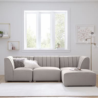 West Elm Work Belle Tufted Sectional