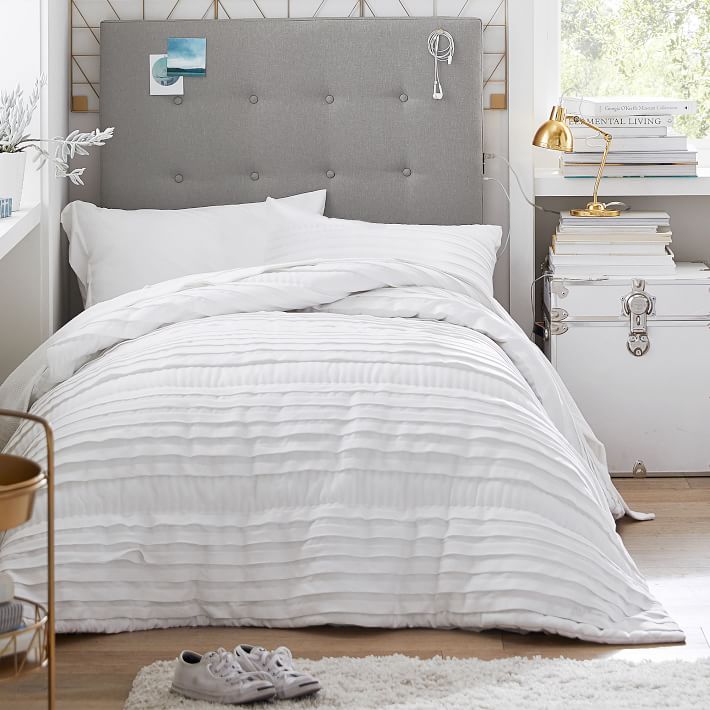 Pretty Pleats Twin XL Quilt | Pottery Barn Teen