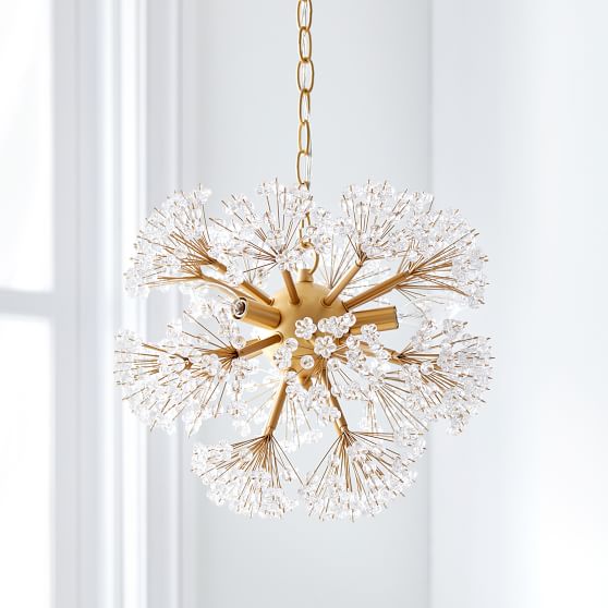 Monique Lhuillier Crystal Flowers Chandelier | Pottery Barn Teen