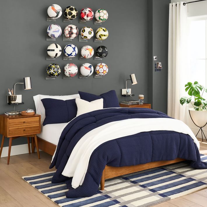 Waffle Jersey Back Comforter | Pottery Barn Teen