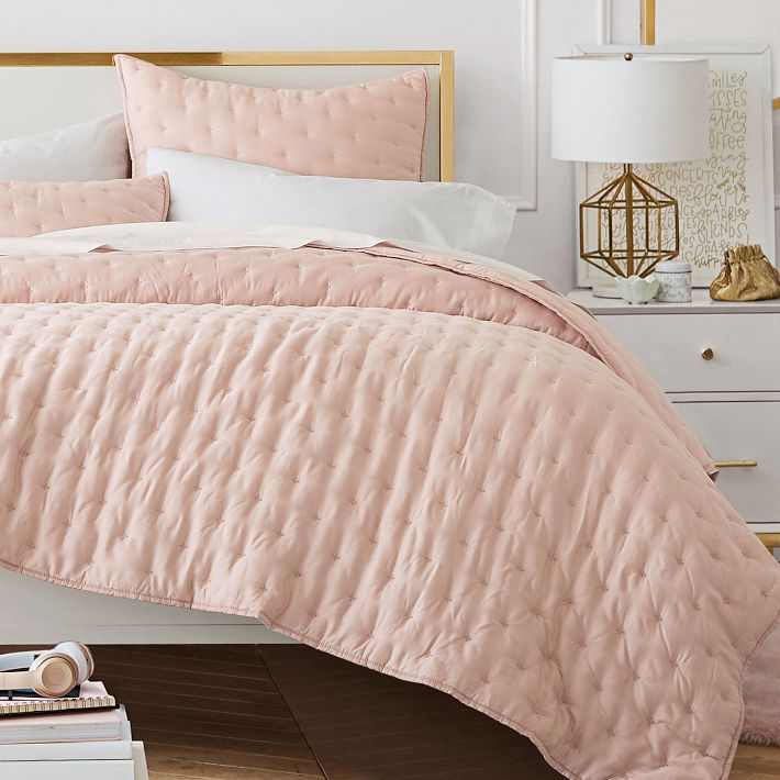 Amelia Tencel Girls Quilt + Sham | Pottery Barn Teen