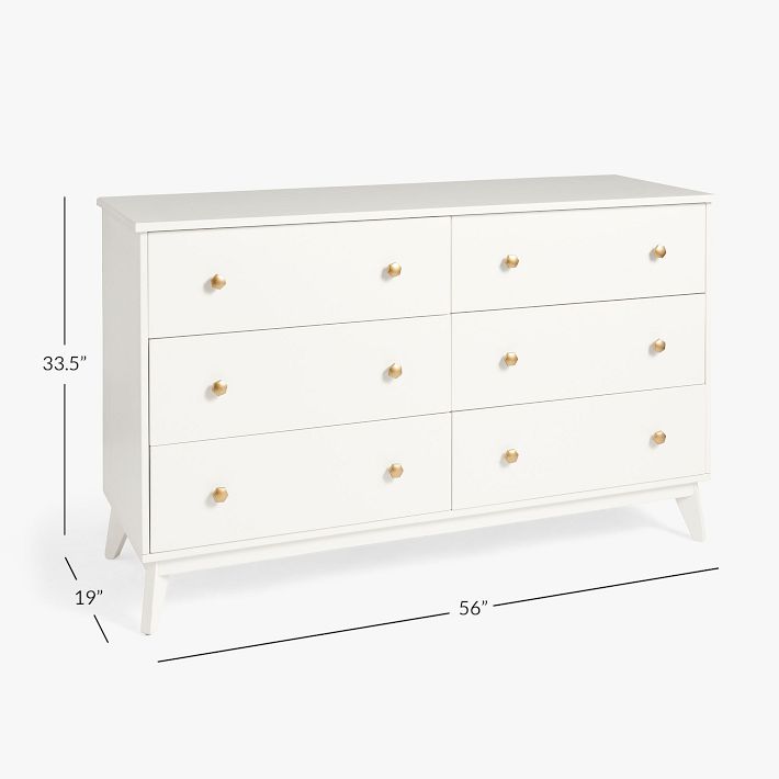 Keaton 6Drawer Wide Dresser Pottery Barn Teen