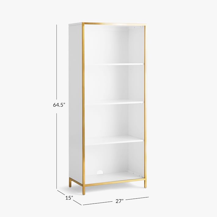 Blaire 75 Triple Tall Bookcase with Drawers