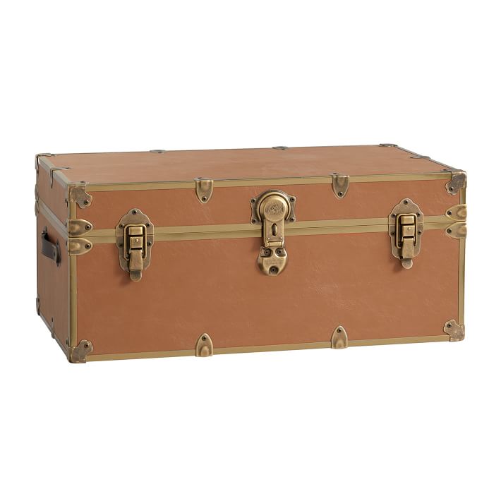 Daily Find  Pottery Barn Faux Leather Dorm Trunk - copycatchic