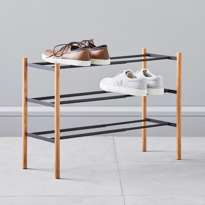 Plain Expandable 3-Tier Shoe Rack