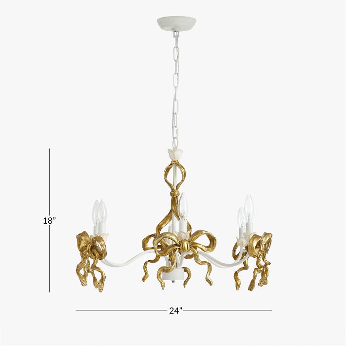 LoveShackFancy Bow Chandelier | Pottery Barn Teen