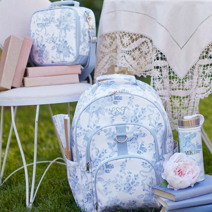 LoveShackFancy Garden Party Large Backpack + Cold Pack Lunch + Slim Water  Bottle in 2023