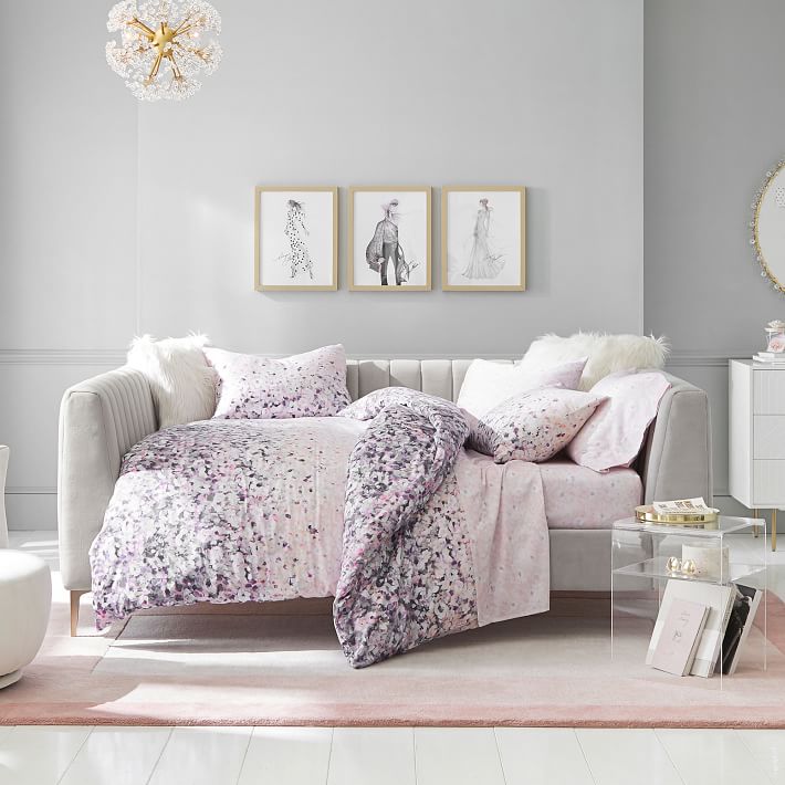 Monique Lhuillier Cherry Blossom Sateen Duvet Cover Pottery Barn Teen