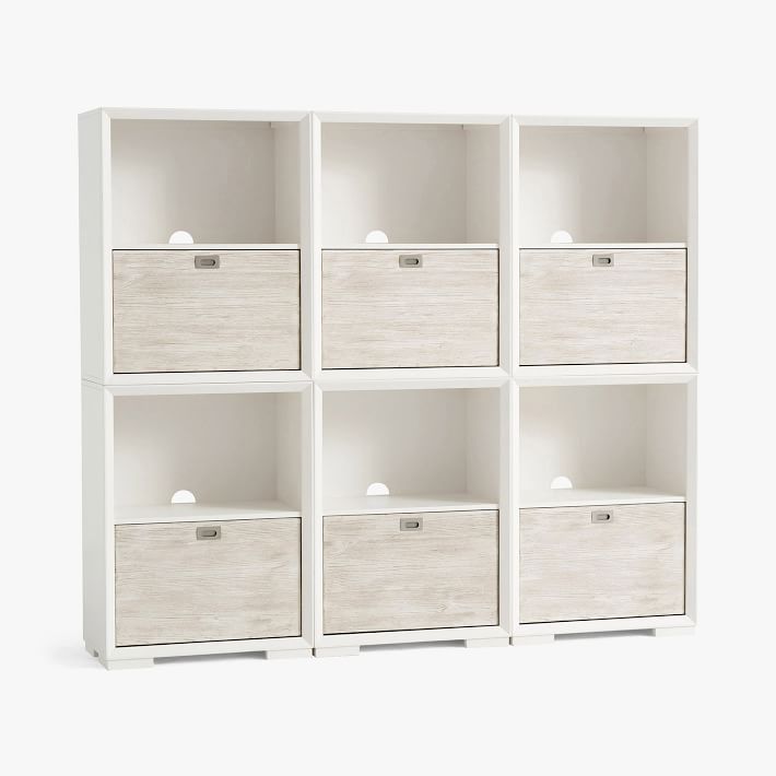 Callum Wall System 3-Drawer, Storage Bookshelf