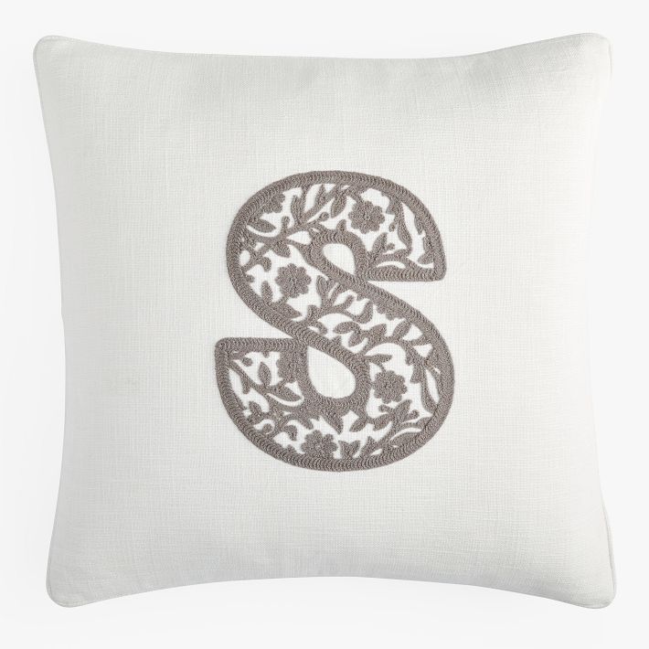 Garden Monogram Pillow Cover