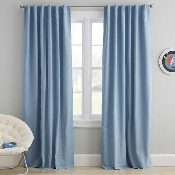 Washed Linen Blackout Curtain Teen Curtains Pottery Barn Teen