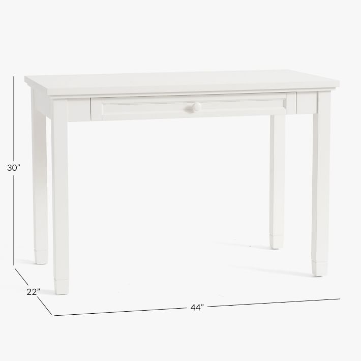 Beadboard Classic Small Space Desk and Gold Paige Desk Chair Set