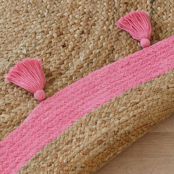 Open Box Chenille Jute Round Rug Ivory Pottery Barn Teen