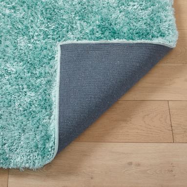Shimmer Shag Performance Rug - Pale Seafoam Pottery Barn Teen