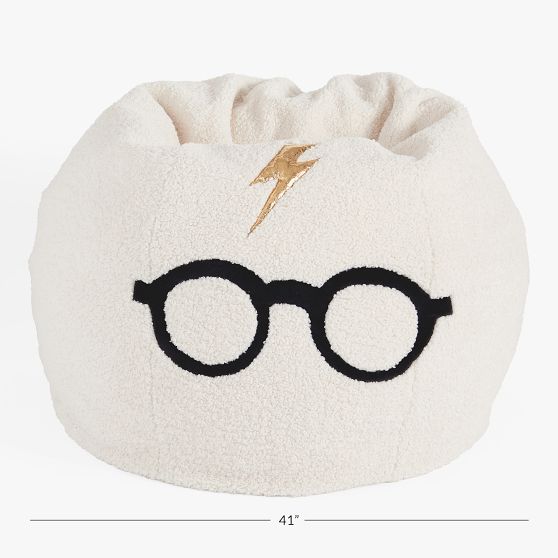 Harry Potter™ Lightning Bolt/Glasses Bean Bag Chair Pottery Barn Teen