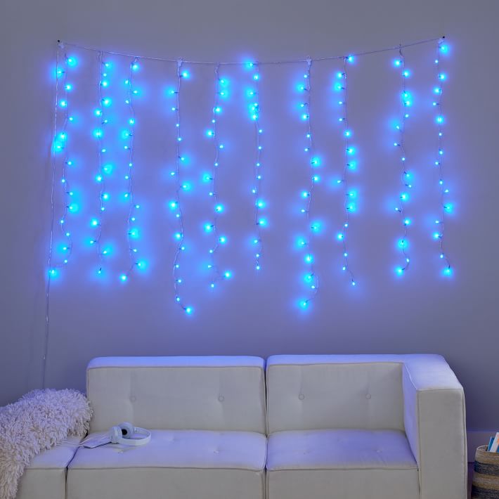 Color Changing Waterfall String Lights Pottery Barn Teen