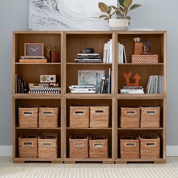 west elm x pbt Mid-Century Smart™ Wall Desk & Bookshelf Set
