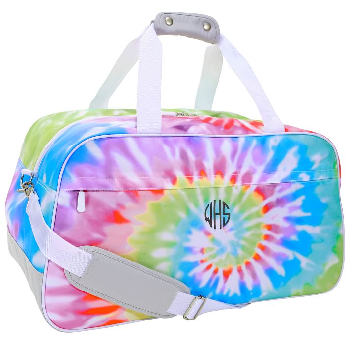 Pottery Barn Teen Jet-Set Rainbow Cloud Recycled Duffle Bag NWT GC Monogram