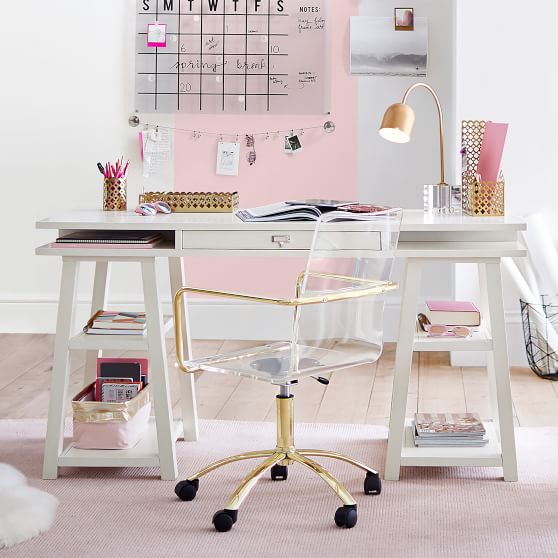 Customize-It Storage Trestle Desk | Pottery Barn Teen