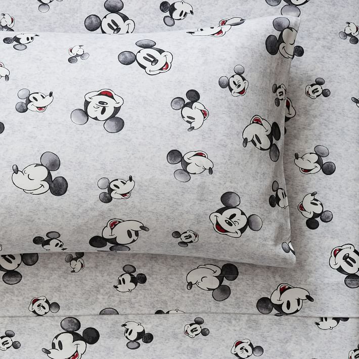 Hedley & Bennett x Disney Assorted Set of 3 Mickey Cotton Dish Towels in Black/Cream
