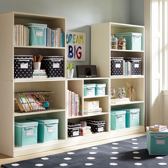 Stack Me Up Mini Fridge Storage & Cubby Bookcase Set