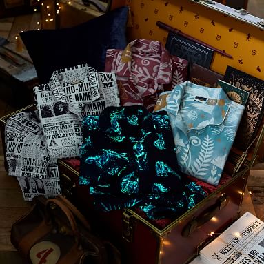 Harry Potter™ Patronus Glow-in-the-Dark Flannel Pajama Set | Pottery ...