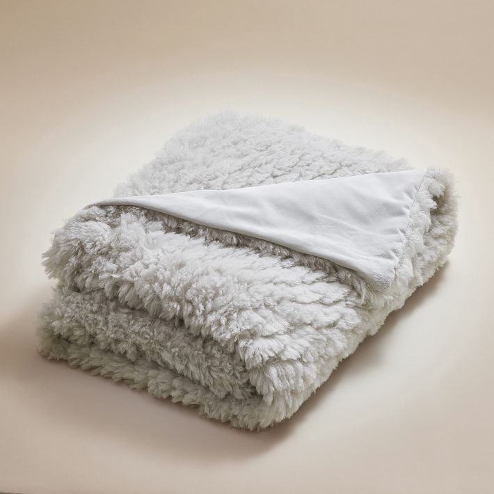 Cloud Vegan Washable Faux Sherpa Fur Pillow in Taupe