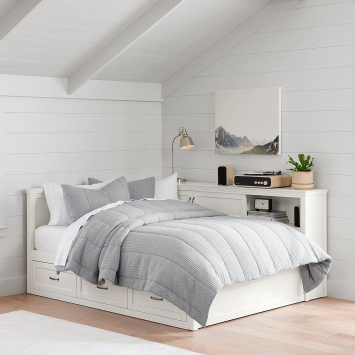 west elm x pbt Timo Corner Upholstered Bed, Teen Bed