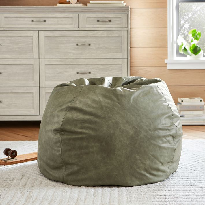 Midnight Chamois Bean Bag Chair