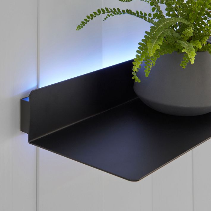 Backlit Wall Display Shelf White Pottery Barn Teen