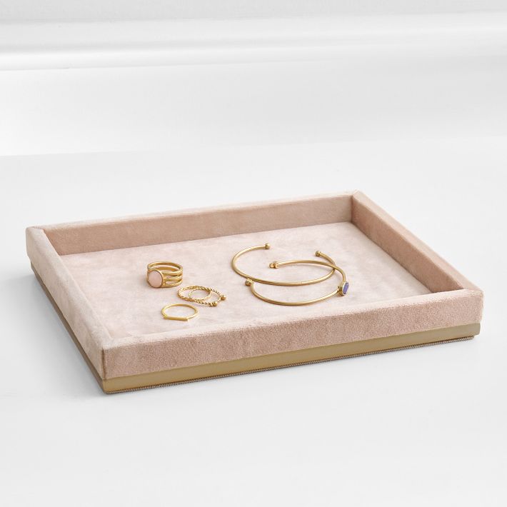 Velvet Blush Jewelry Tray