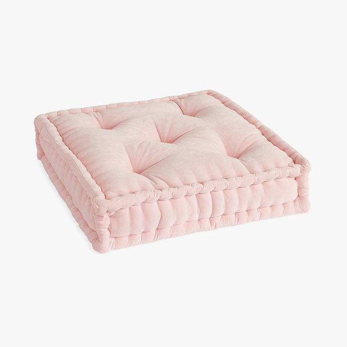 Old Pink Floor Cushion, Floor Pillow, Floor Seating 