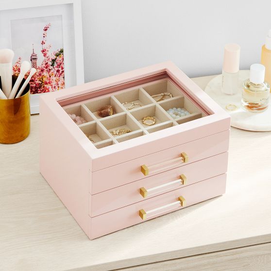 Elle Lacquer Jewelry Display Box | Jewelry Storage | Pottery Barn Teen