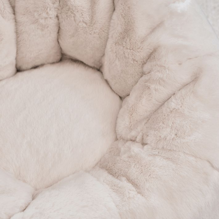 Polar Bear Ivory Donut Round Lounger