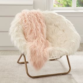 Himalayan Hang-A-Round Chair & Throw Gift Set - Ivory | Pottery Barn Teen