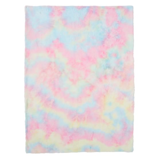 Tie Dye FauxFur Throw Blanket Pottery Barn Teen