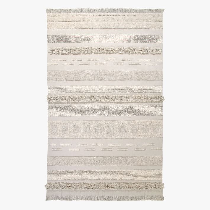 Airy Cotton Tufted Washable Rug Pottery Barn Teen
