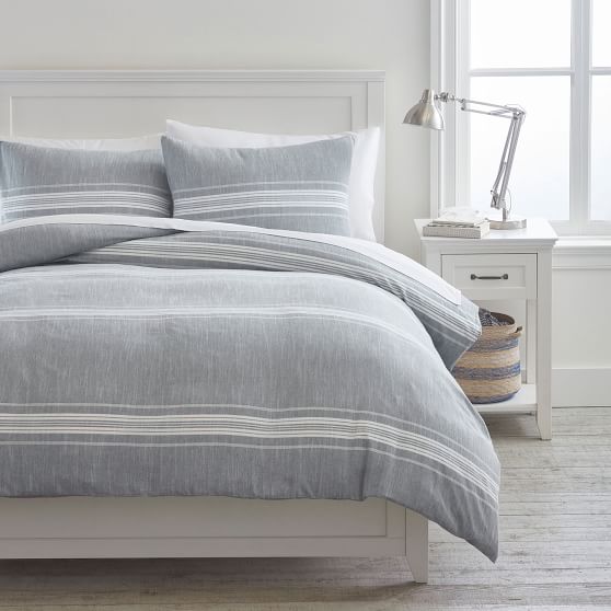 Windward Stripe Reversible Duvet Cover | Pottery Barn Teen