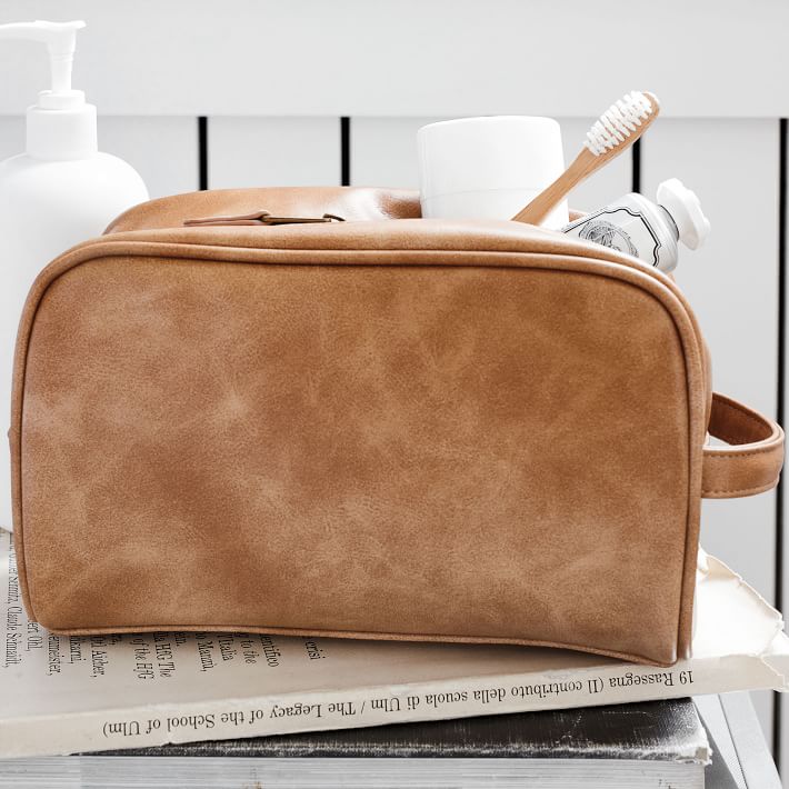 Vegan Leather Dopp Kit Pottery Barn Teen
