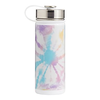 Santa Cruz Tie Dye Water Pink/Black Slim Bottle