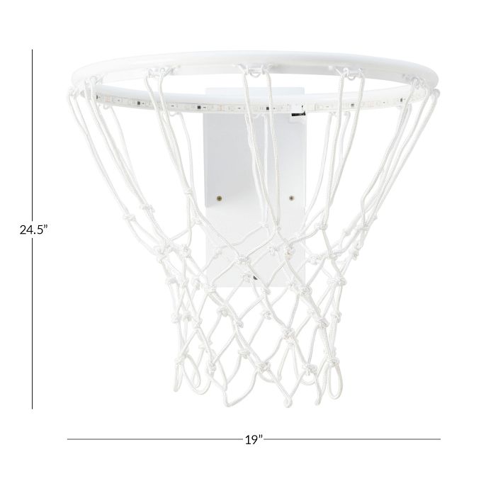 The LED Scoring Indoor Basketball Hoop - Hammacher Schlemmer