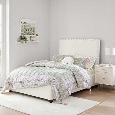 Raleigh Upholstered Square Bed, Teen Bed