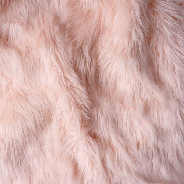 Himalayan FauxFur Blush Bean Bag Chair Pottery Barn Teen