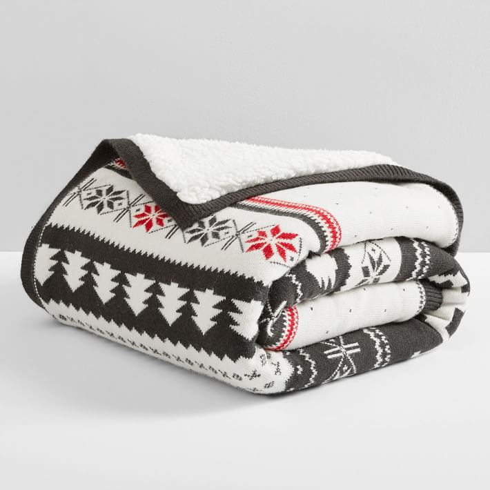 St. Jude Fair Isle Throw Blanket Pottery Barn Teen