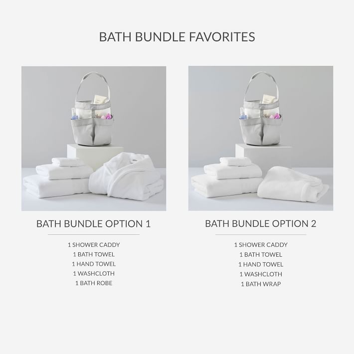 Grey Recycled Classic Shower Caddy Bath Bundle Pottery Barn Teen